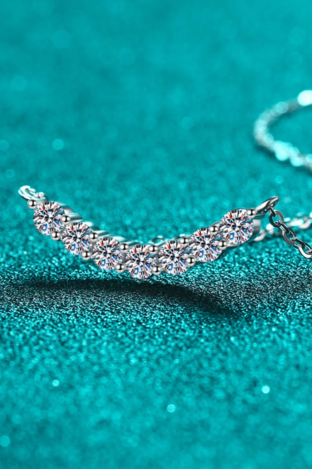 Clementine | Moissanite Pendant Necklace - Image 3