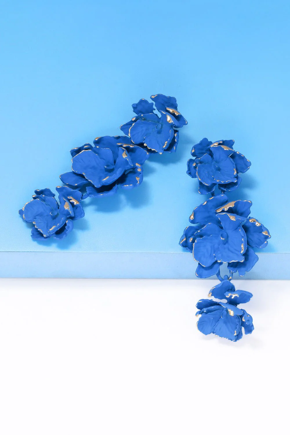 Lillia | 3-Tier Floral Drop Stud Earrings - Image 15