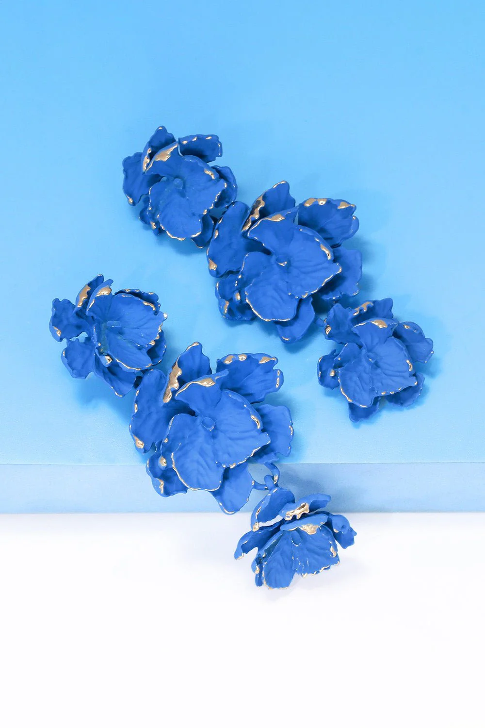 Lillia | 3-Tier Floral Drop Stud Earrings - Image 16