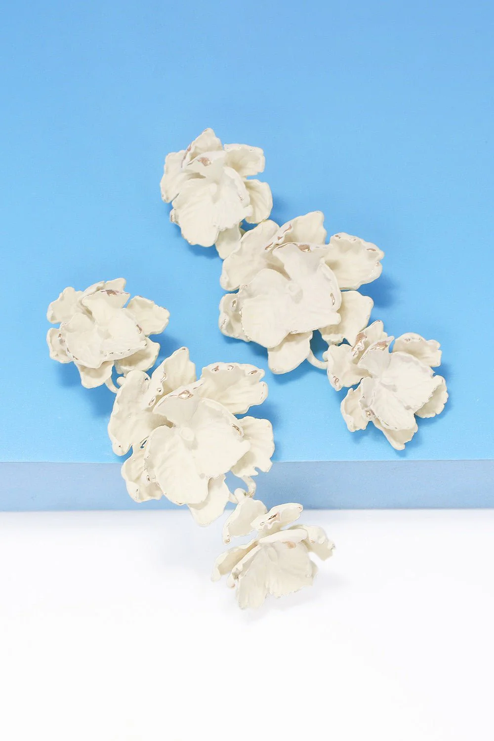 Lillia | 3-Tier Floral Drop Stud Earrings - Image 17