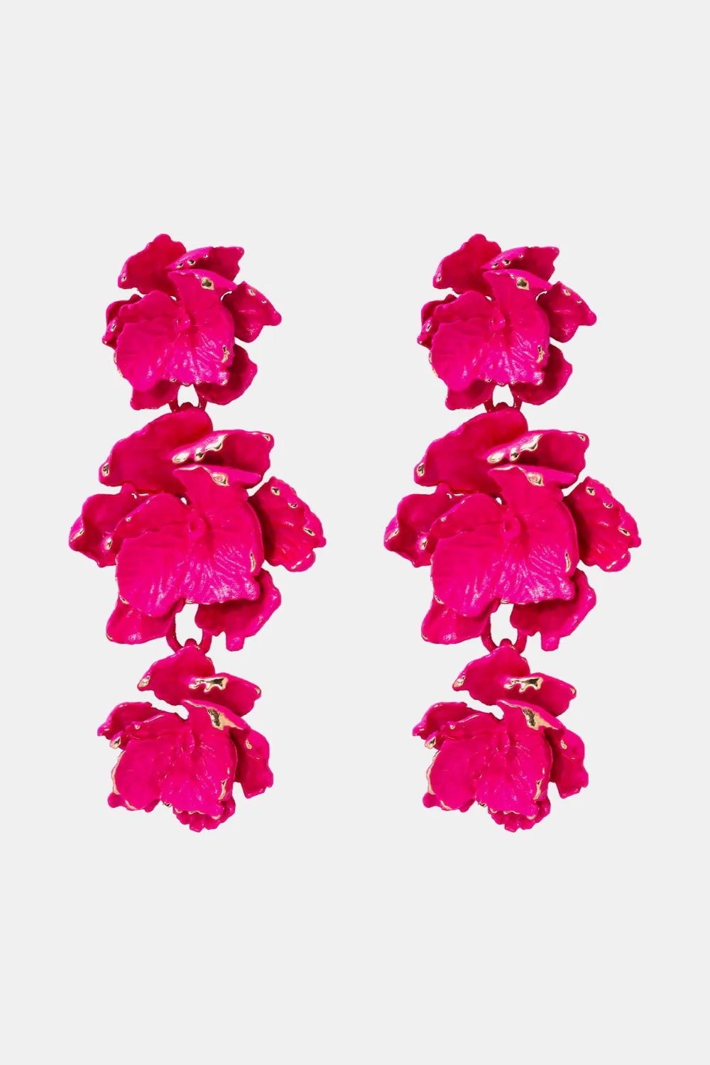 Lillia | 3-Tier Floral Drop Stud Earrings - Image 5