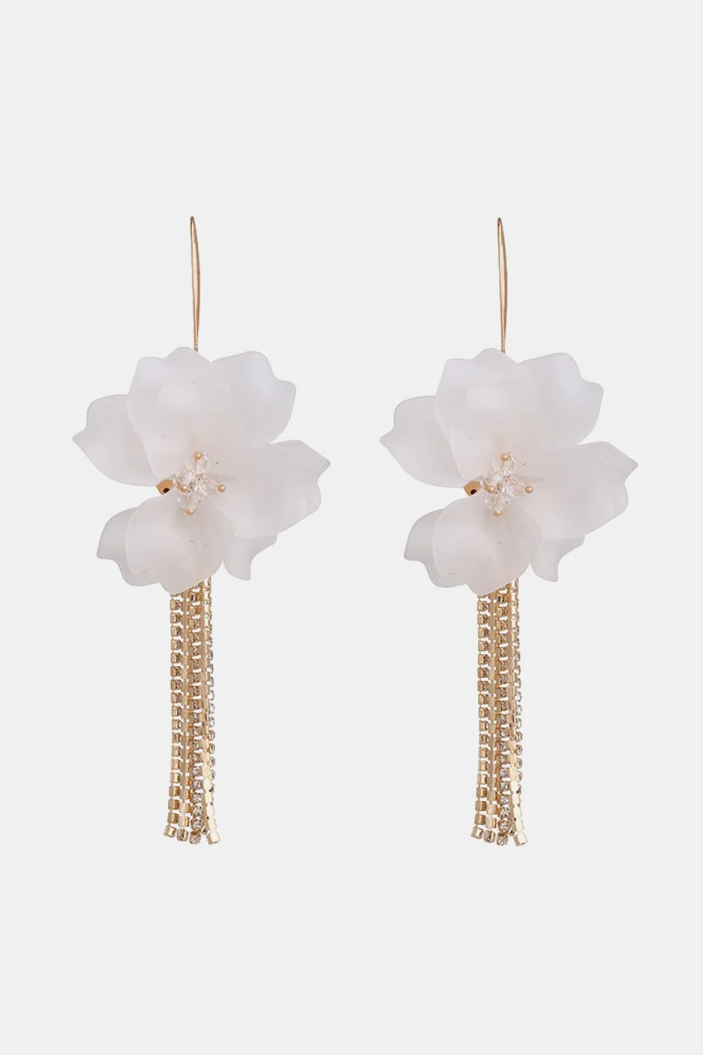 Mila | Floral Tassle Drop Earrings
