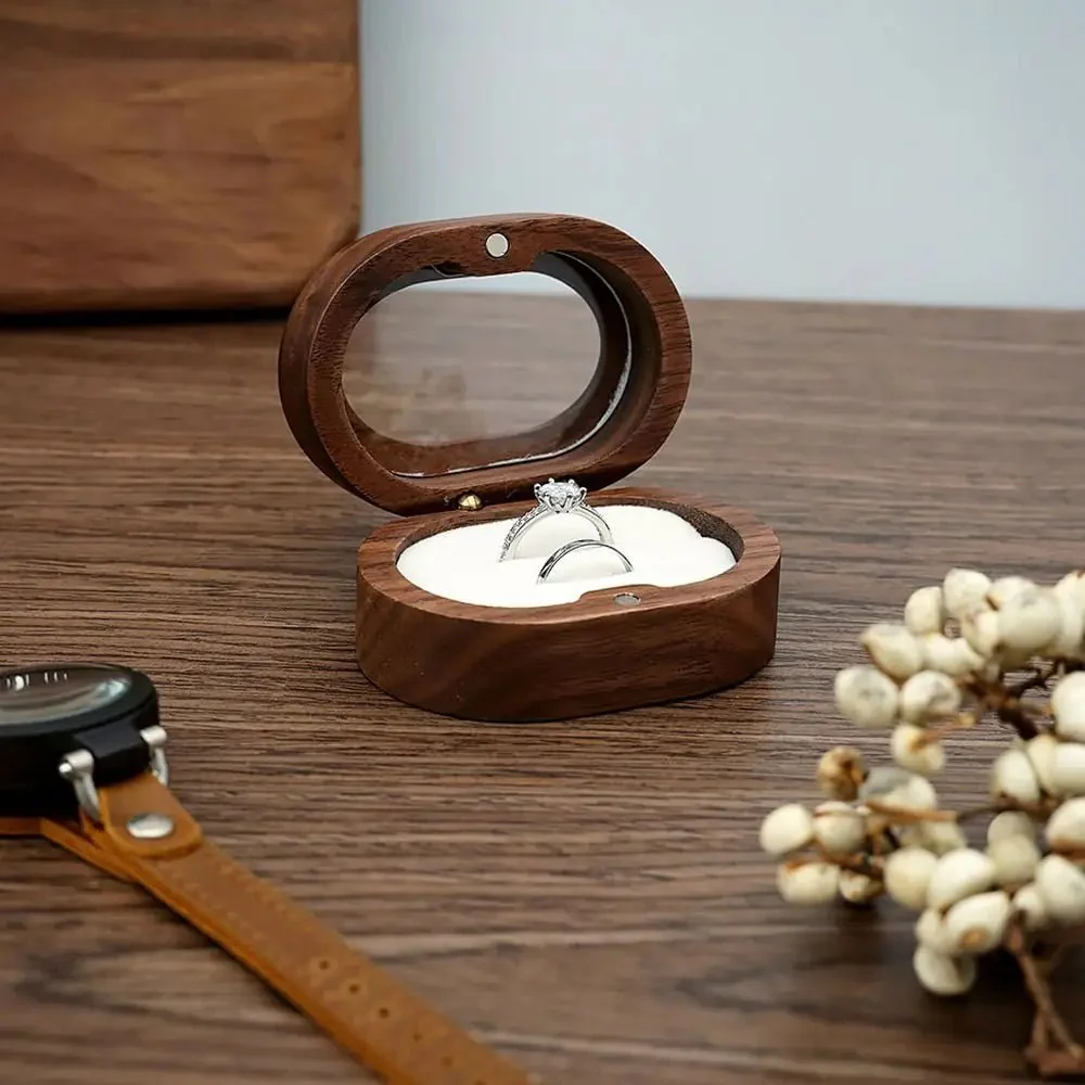 Oval Wooden Jewellery Box - Image 6