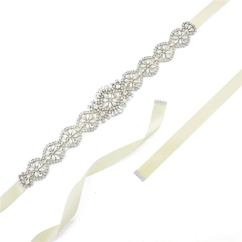Rhinestone and Pearl Belt - Image 20