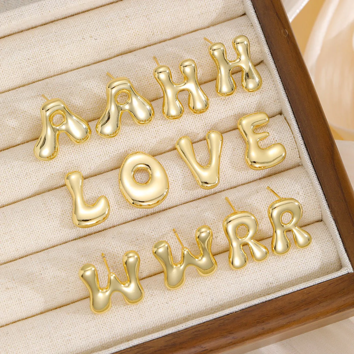 Zara | Alphabet Stud Earrings