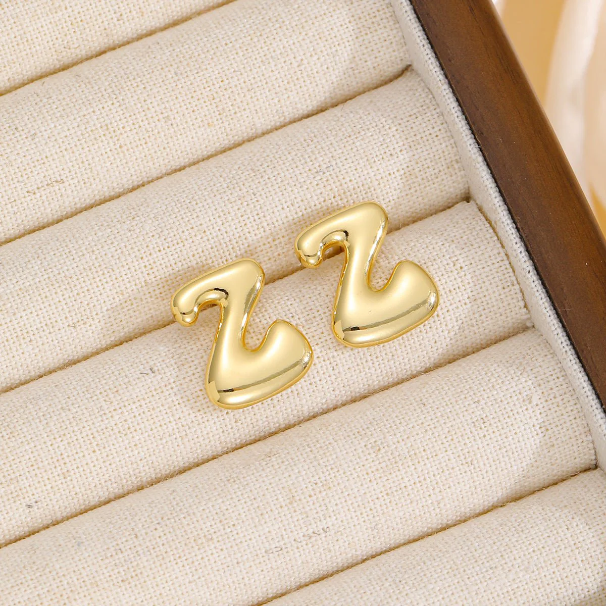 Zara | Alphabet Stud Earrings - Image 14