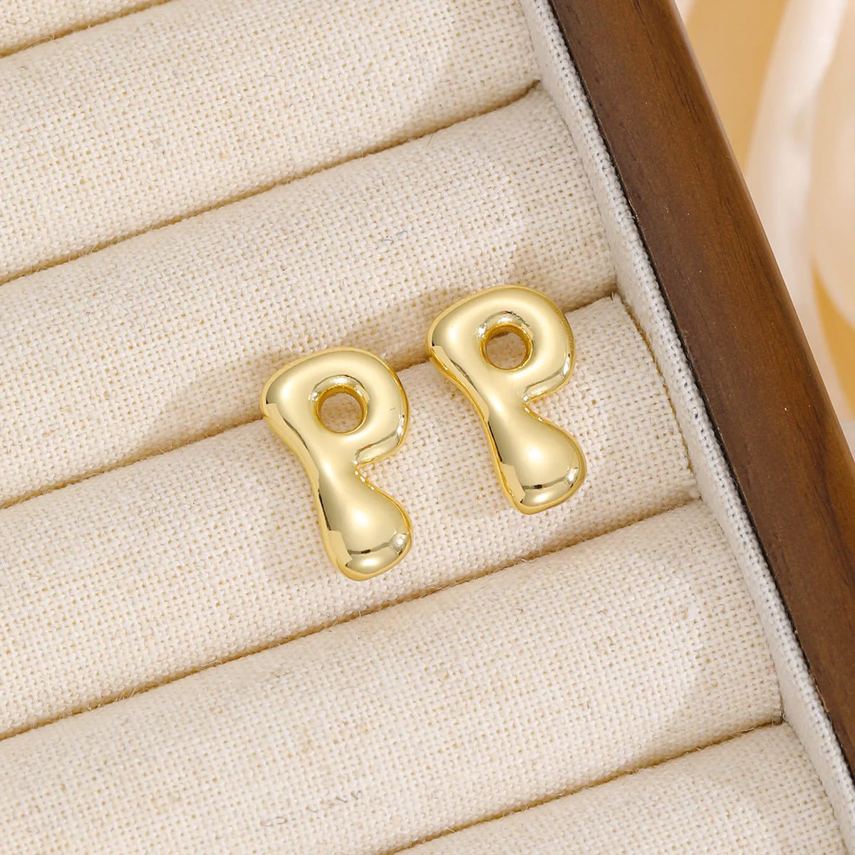 Zara | Alphabet Stud Earrings - Image 4