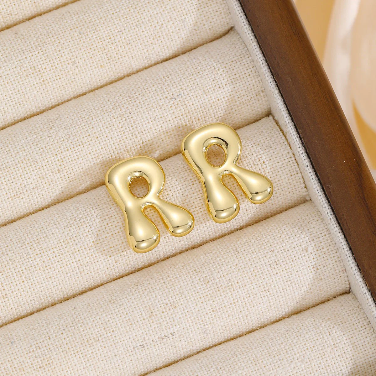 Zara | Alphabet Stud Earrings - Image 6