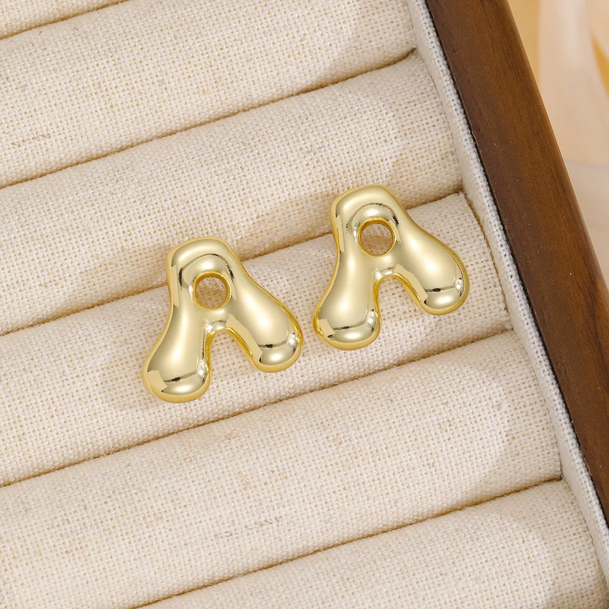 Zara | Alphabet Stud Earrings - Image 2