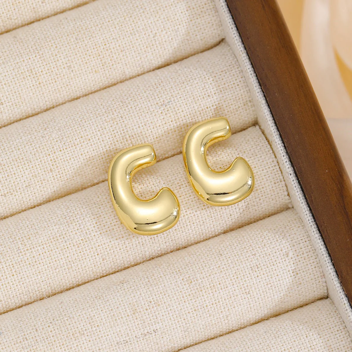 Zara | Alphabet Stud Earrings - Image 4